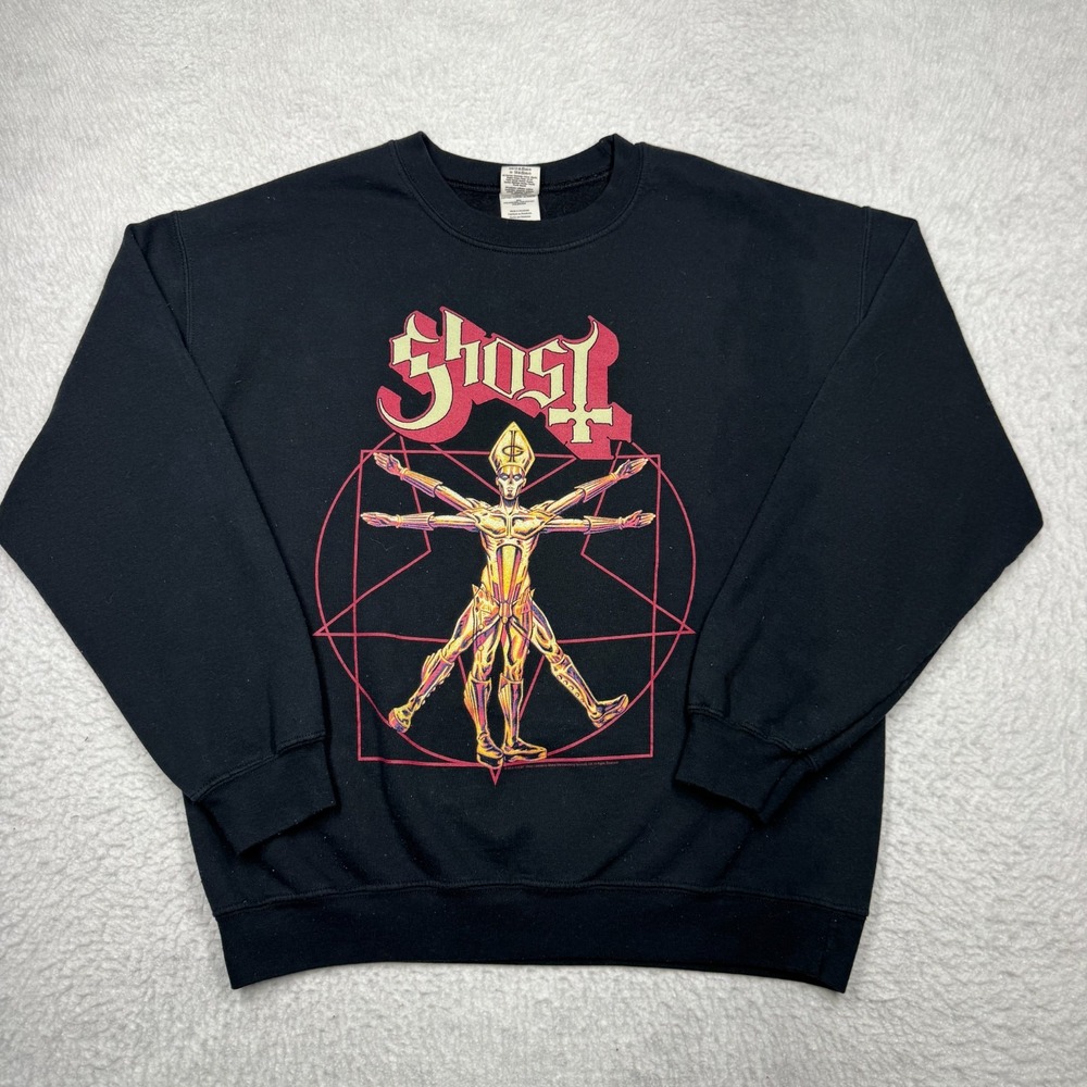 Ghost Impera Metal Band Tour Concert Crew Neck Sweater Black Men's Size Large